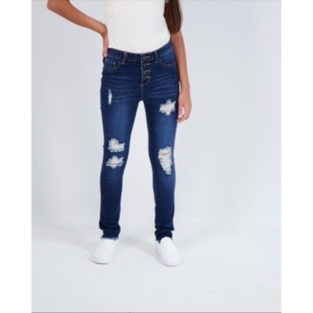 Gogo Jeans‎ Big Girls 4 Button Skinny Jeans - Size 16